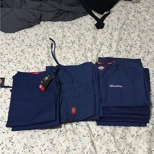 Navy Blue Medical Scrubs Set